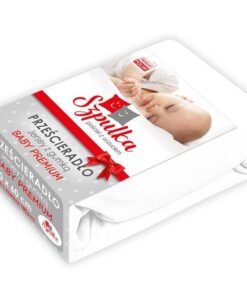 Prześcieradło Jersey z gumką 60x120 białe
