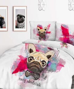 Buldog 100% bawełna wz&oacute;r 2